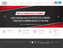 Tablet Screenshot of chery.com.pe